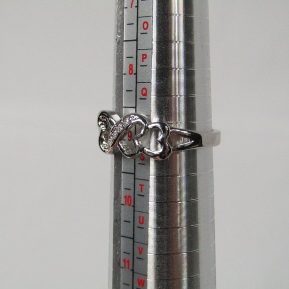 Cubic Zirconia | Stainless Steel | Ring | Size 9 | Women's | New - Picture 2 of 4